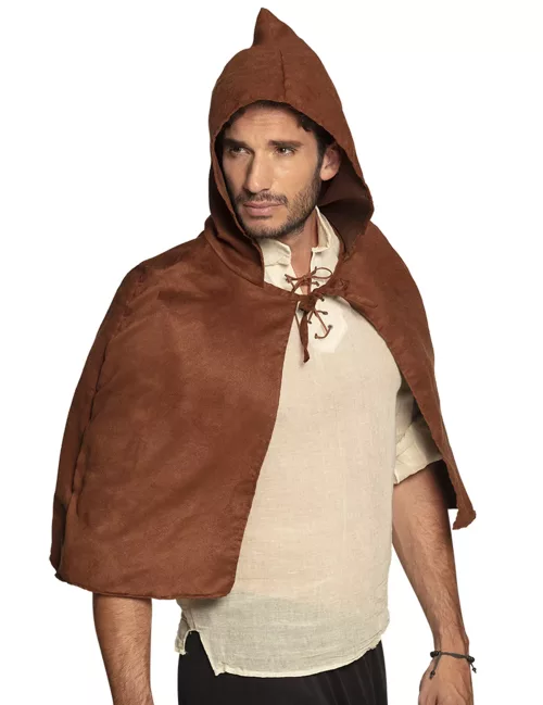 Photo du produit Cape médiévale marron adulte