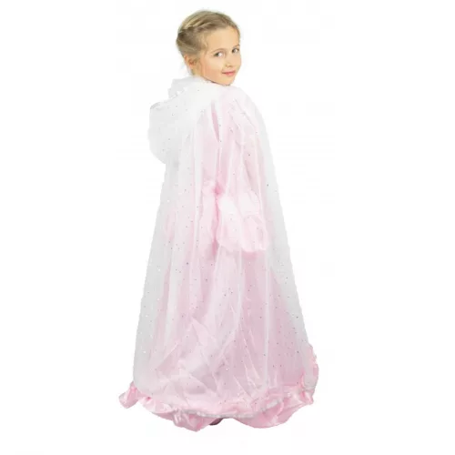 Photo du produit Cape princesse blanche et argent enfant