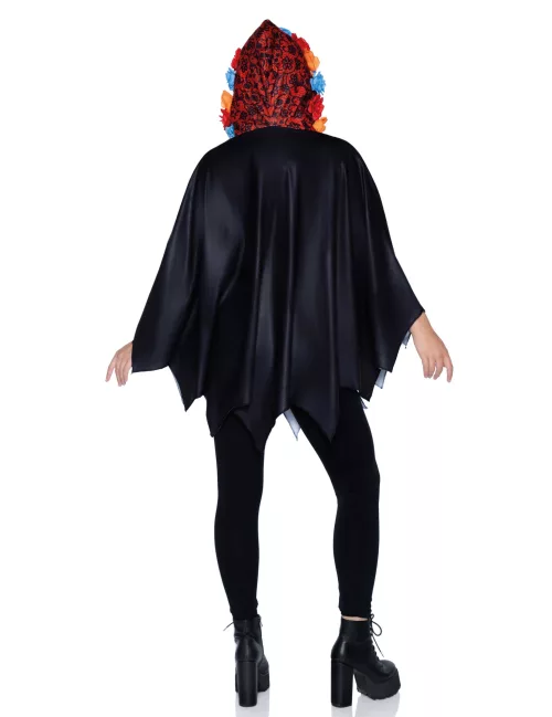 Photo du produit Cape squelette noire femme