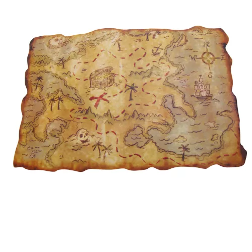 Photo du produit Carte en plastique pirate 29 x 45 cm