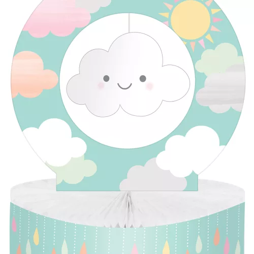 Photo du produit Centre de table en carton Petit Nuage bleu 23 x 30 cm