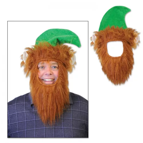Photo du produit Chapeau avec barbe leprechaun adulte