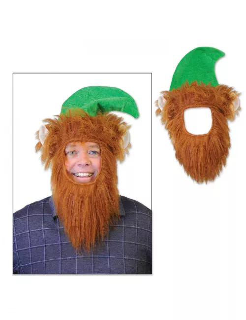 Photo du produit Chapeau avec barbe leprechaun adulte