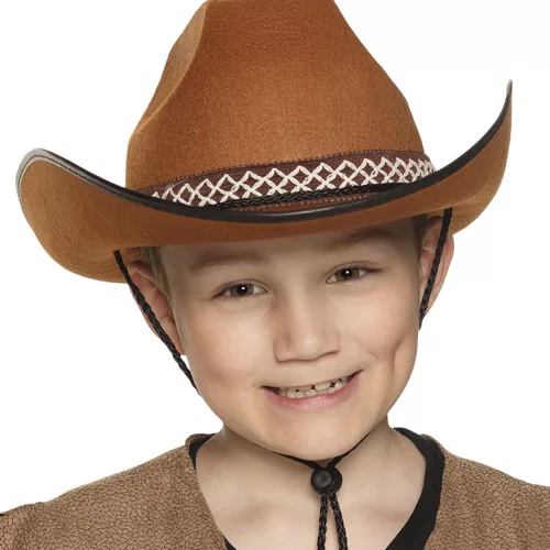 Photo du produit Chapeau cowboy marron enfant