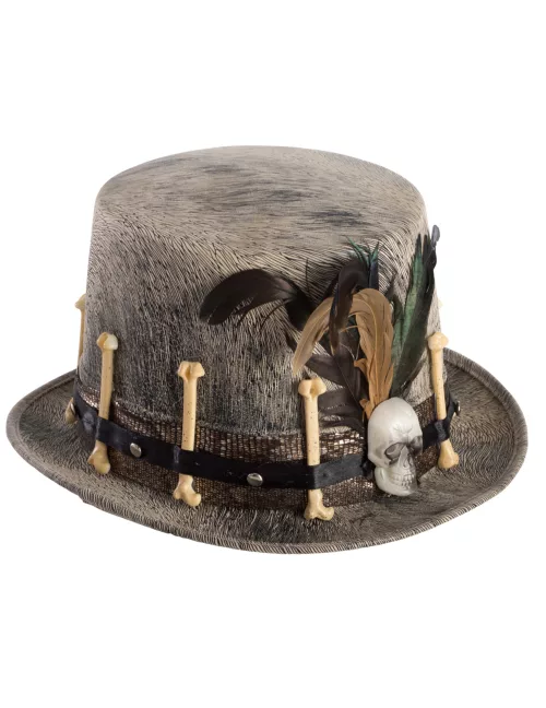 Photo du produit Chapeau haut de forme en velours clair vaudou