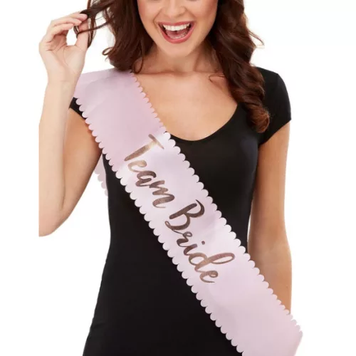 Photo du produit Écharpe rose Team Bride EVJF adulte