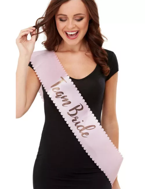 Photo du produit Écharpe rose Team Bride EVJF adulte