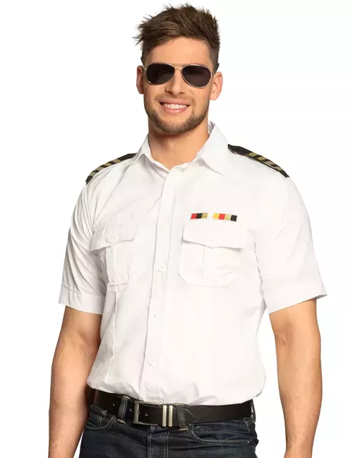 Photo du produit Chemise capitaine blanche homme