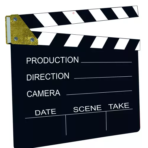 Photo du produit Décoration clap de cinéma 28 x 28,5 cm