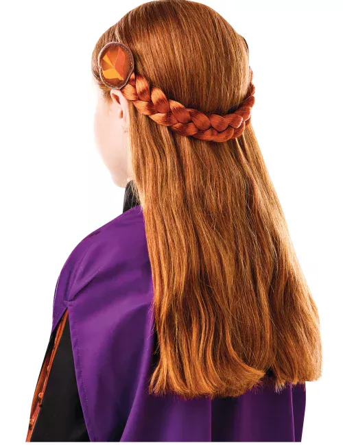 Photo du produit Coffret déguisement et tresse Anna La reine des neiges 2 fille