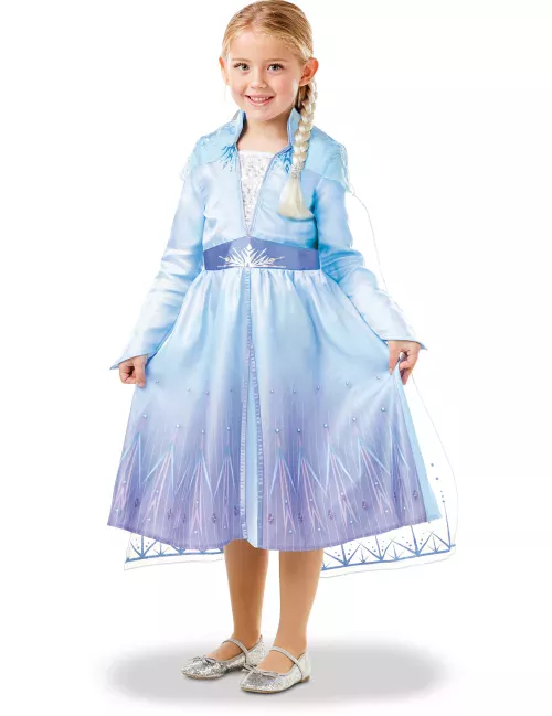 Photo du produit Coffret déguisement et tresse Elsa La Reine des neiges 2 fille