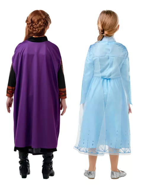 Photo du produit Coffret déguisements Elsa et Anna La Reine des neiges 2 fille