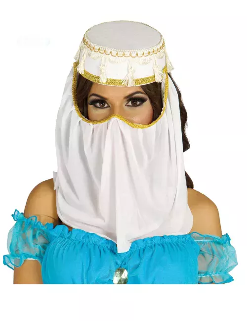 Photo du produit Coiffe princesse orientale blanche femme