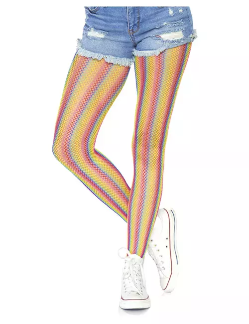 Photo du produit Collants résille arc-en-ciel femme