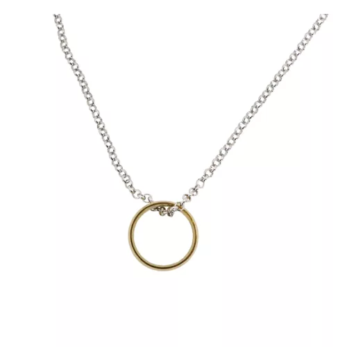 Photo du produit Collier anneau doré