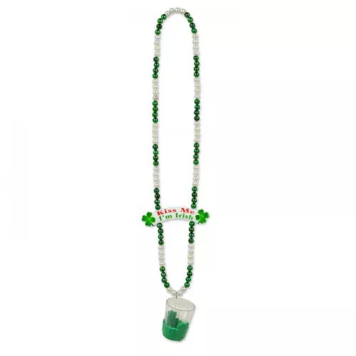 Photo du produit Collier avec shooter Kiss me I'm irish