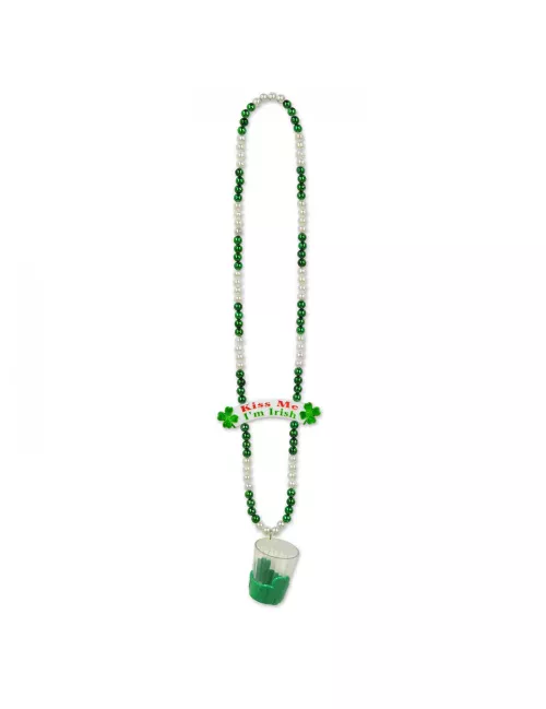 Photo du produit Collier avec shooter Kiss me I'm irish