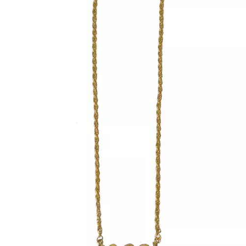 Photo du produit Collier doré année 1980 adulte