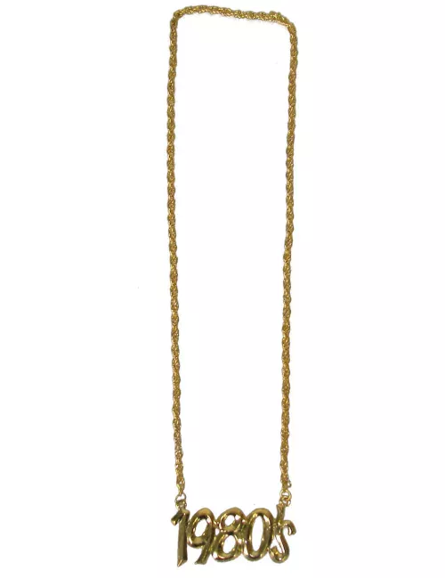 Photo du produit Collier doré année 1980 adulte