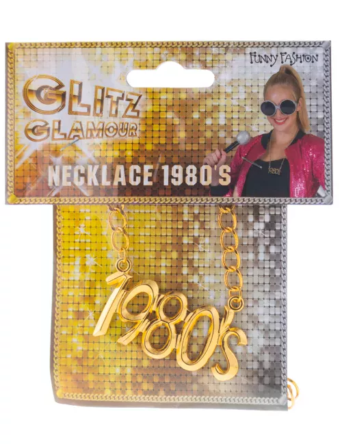 Photo du produit Collier doré année 1980 adulte