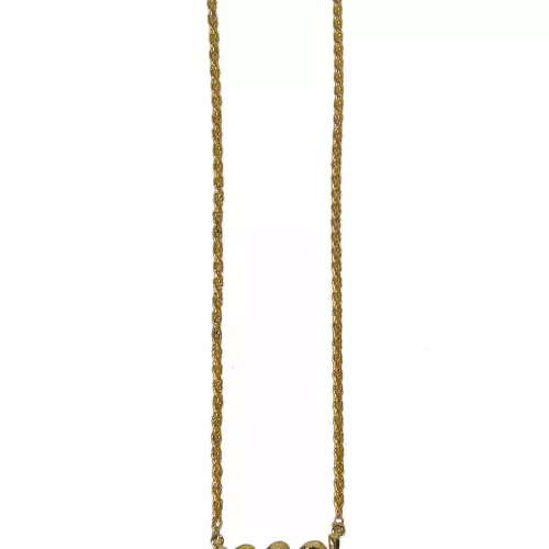 Photo du produit Collier doré année 1990 adulte