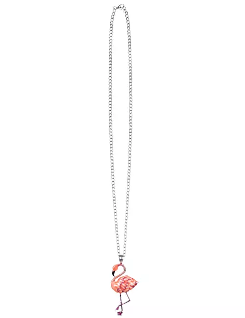 Photo du produit Collier en métal flamant rose adulte