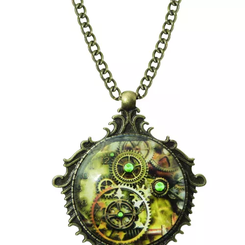 Photo du produit Collier médaillon steampunk adulte