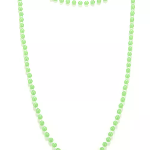 Photo du produit Collier perles vertes adulte