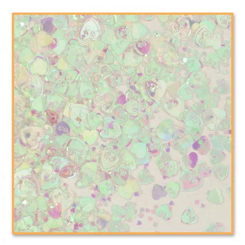 Photo du produit Confettis de table c?urs iridescents 14 g