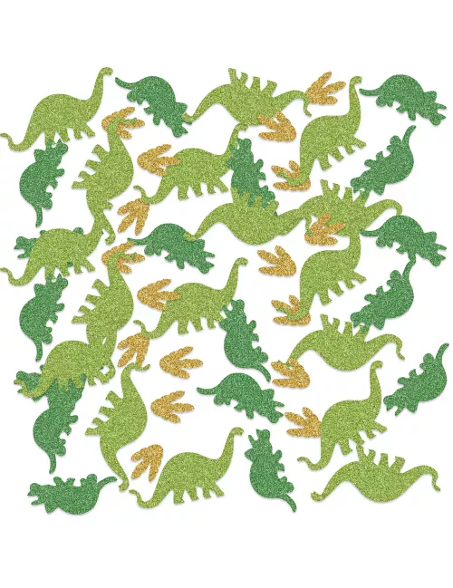 Photo du produit Confettis de table dinosaures pailletés 42 g