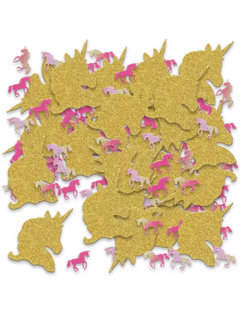 Photo du produit Confettis de table licorne pailletées 70g