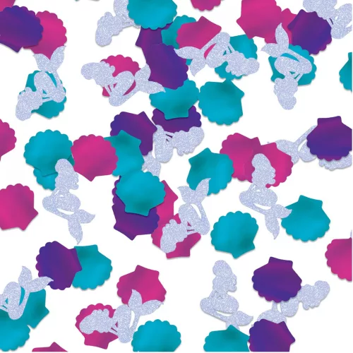Photo du produit Confettis de table sirène pailletées 70g