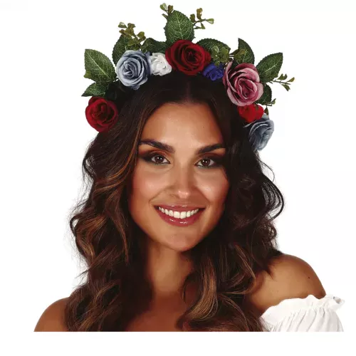 Photo du produit Couronne de fleurs foncées