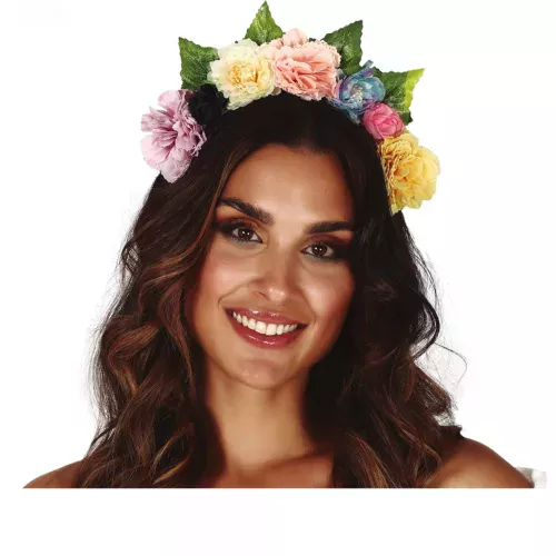 Photo du produit Couronne de fleurs pastel