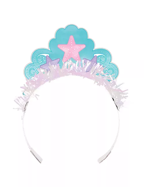 Photo du produit 8 Couronnes en carton de Princesse Sirène iridescente