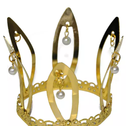 Photo du produit Couronne médiévale dorée adulte