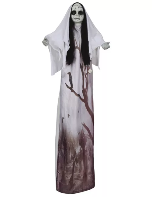 Photo du produit Décoration lumineuse femme fantôme 120 cm