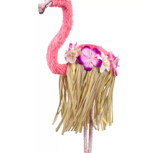 Photo du produit Décoration flamant rose sur pieds 35 x 16 cm