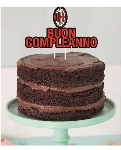 Photo du produit Décoration gâteau Milan 18 x 19 cm