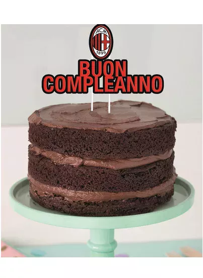 Photo du produit Décoration gâteau Milan 18 x 19 cm