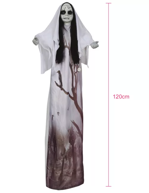 Photo du produit Décoration lumineuse femme fantôme 120 cm