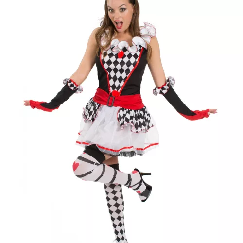 Photo du produit Déguisement Arlequin damier femme