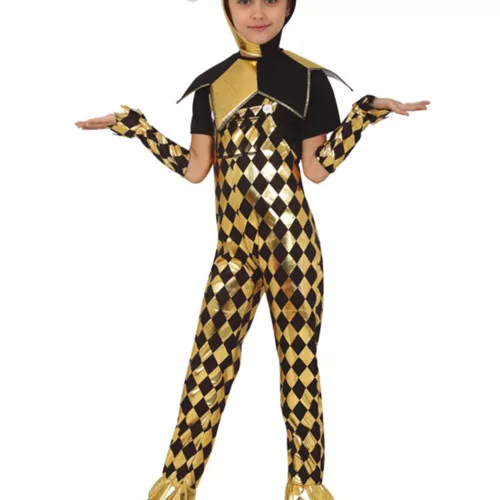 Photo du produit Déguisement arlequin doré fille