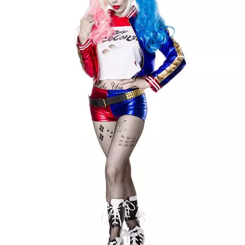 Photo du produit Déguisement arlequin fou sexy luxe femme