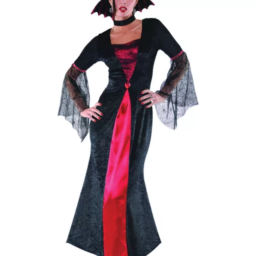 Photo du produit Déguisement vampire rouge et noir femme
