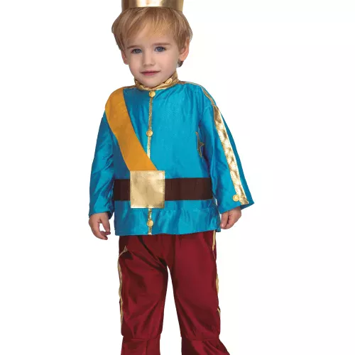 Photo du produit Déguisement avec couronne prince bleu bébé