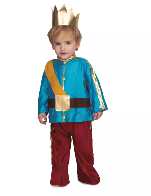 Photo du produit Déguisement avec couronne prince bleu bébé