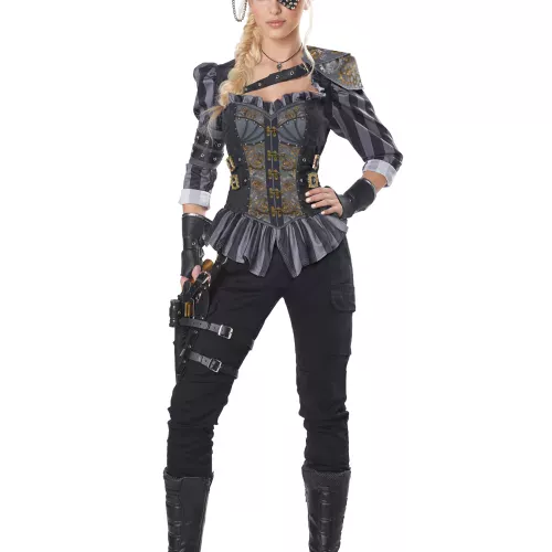 Photo du produit Déguisement capitaine steampunk luxe femme