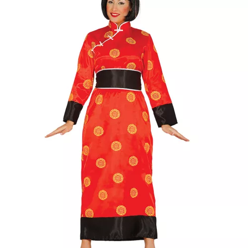 Photo du produit Déguisement chinoise rouge femme