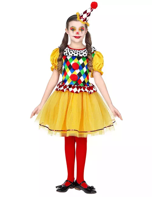Photo du produit Déguisement clown coloré fille